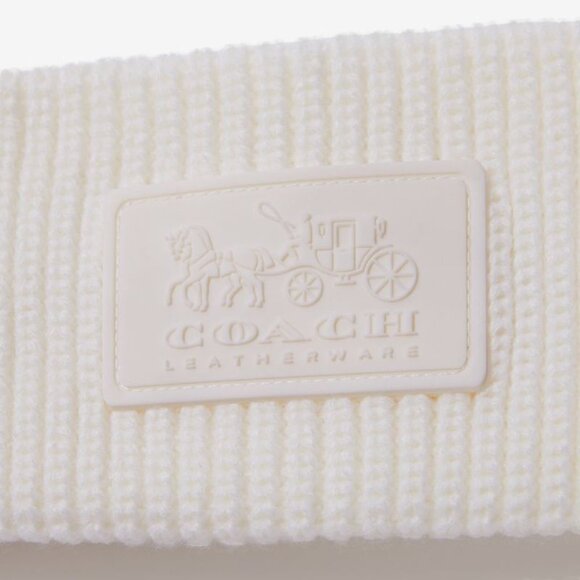 *SEALED* Coach Cable Knit Winter Headband Hat - Picture 3 of 5